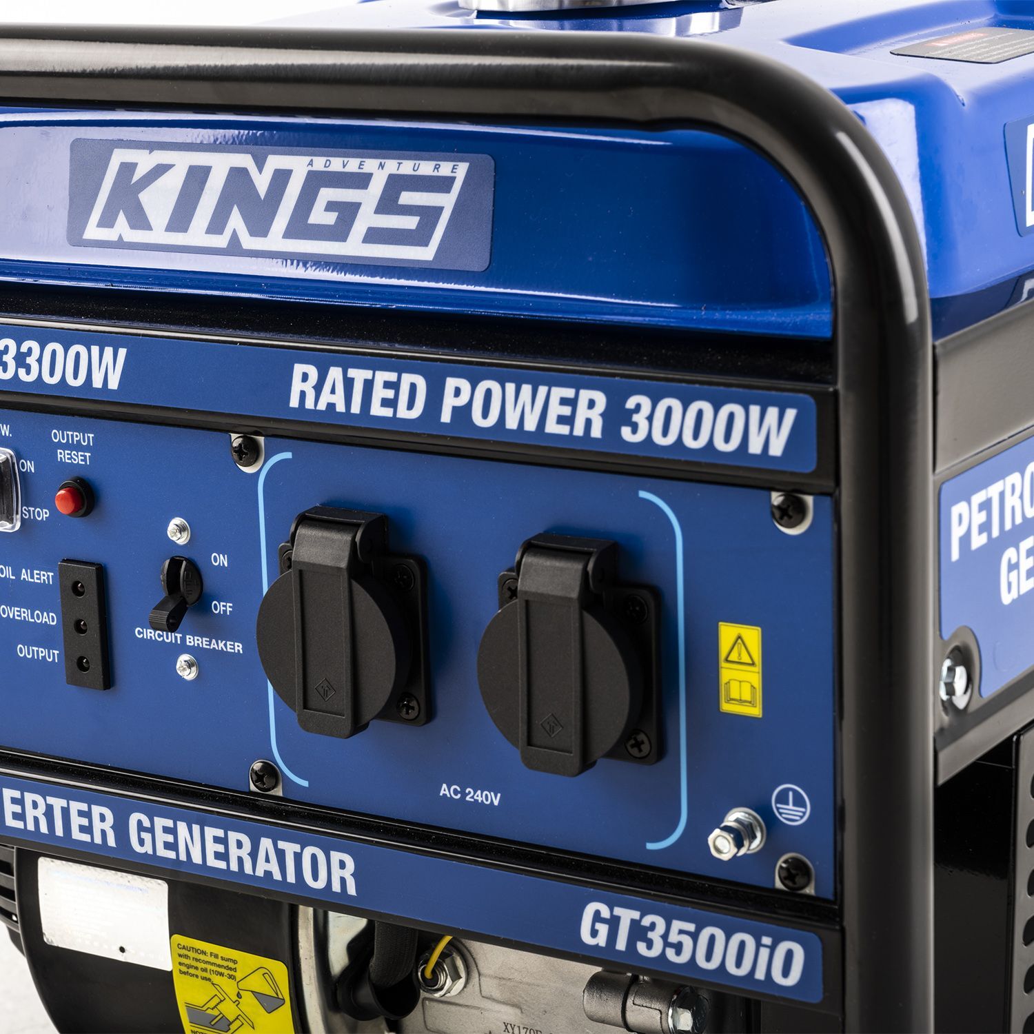 Adventure Kings 3.0kVA Inverter Generator 2Yr Warranty + Cover Portable Camping