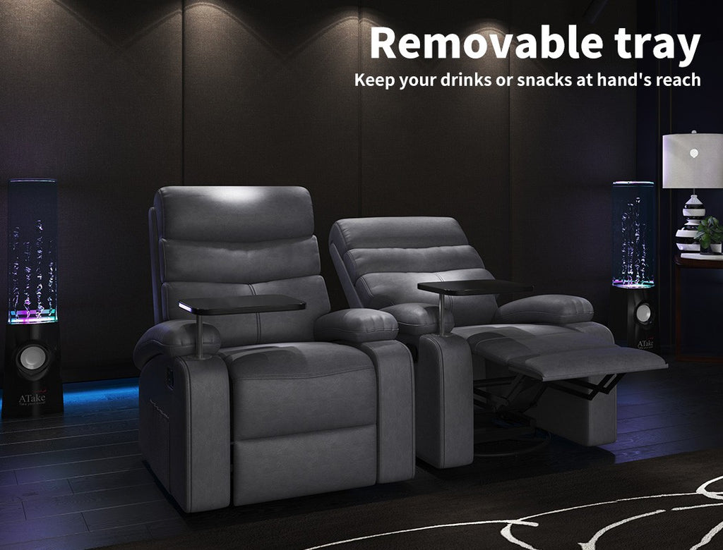 Levede Massage Recliner Chair – Heated 360° Swivel Lounge Sofa