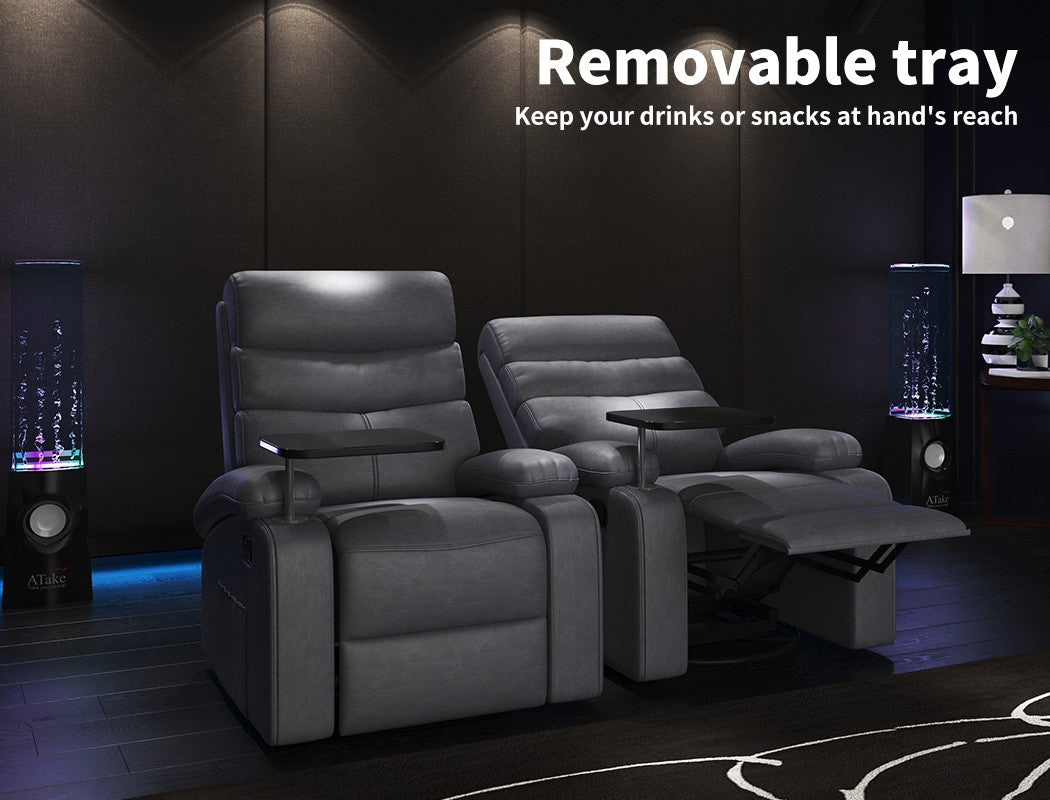 Levede Massage Recliner Chair – Heated 360° Swivel Lounge Sofa