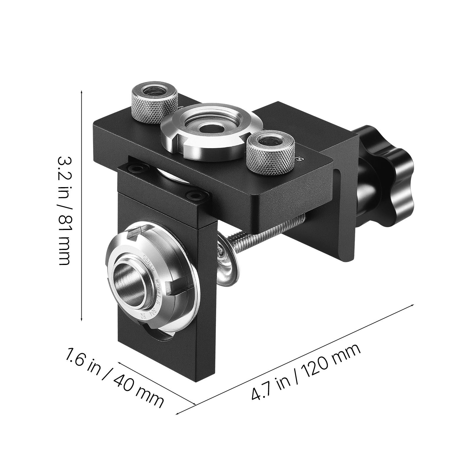 Uimoso Self-Centering Doweling Jig Kit with 3 Drill Bits for Woodworking
