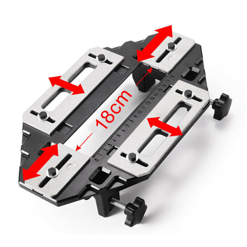 Door Hinge Template Jig Door Lock Cabinet Router Hole Drilling Guide Slot Tool
