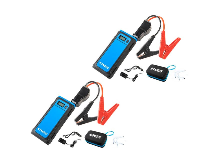 2x Adventure Kings 1000A Lithium Jump Starter 12v USB Charger Outlets LED Torch