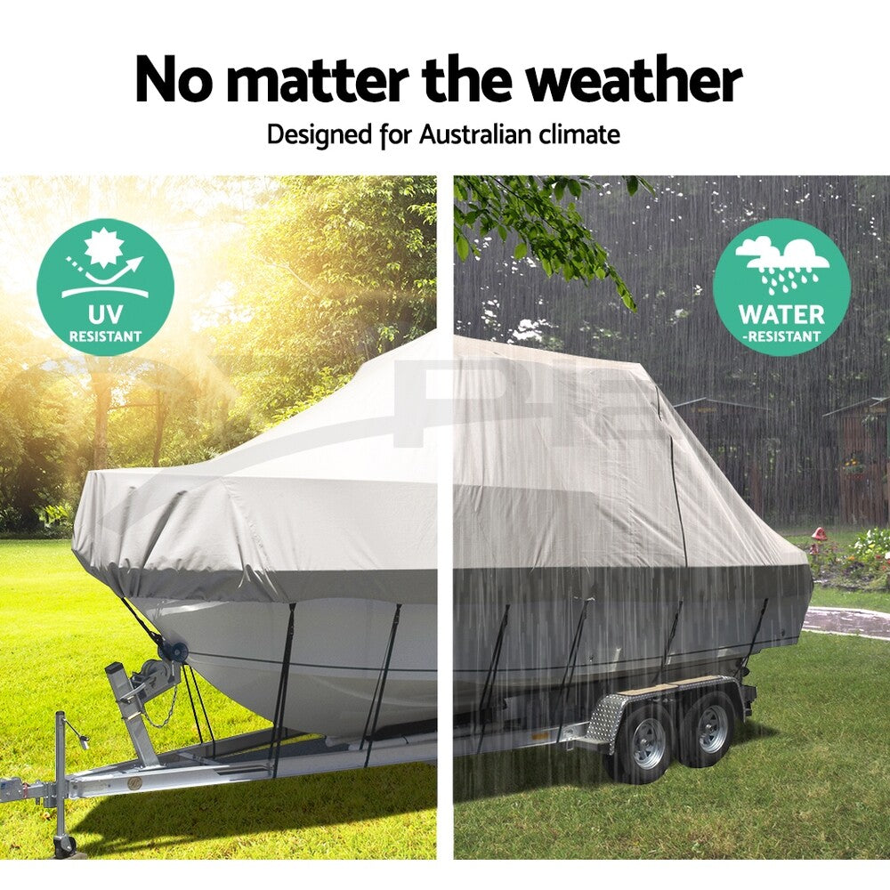 Boat Cover 25–27ft Trailerable 600D Heavy Duty Marine