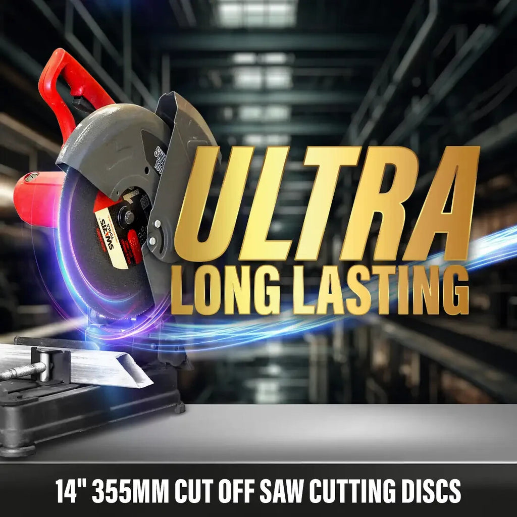 10pc 14" (355mm) Cut-Off Discs – Saw Wheels for Metal & Stainless Steel