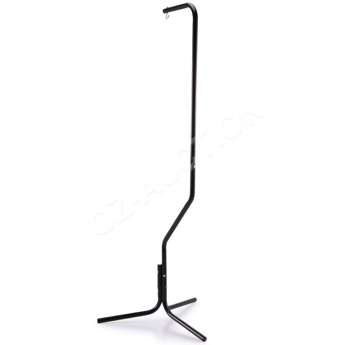 162cm Black Iron Tube Bird Cage Hanger Stand with 3-Leg Support