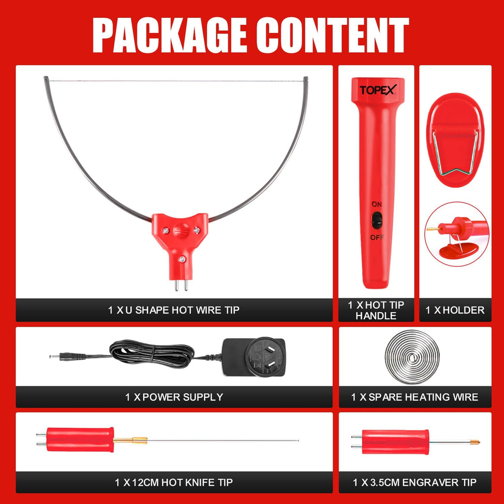 3-in-1 Hot Wire Foam Cutter – Styrofoam & Polystyrene Tool Set
