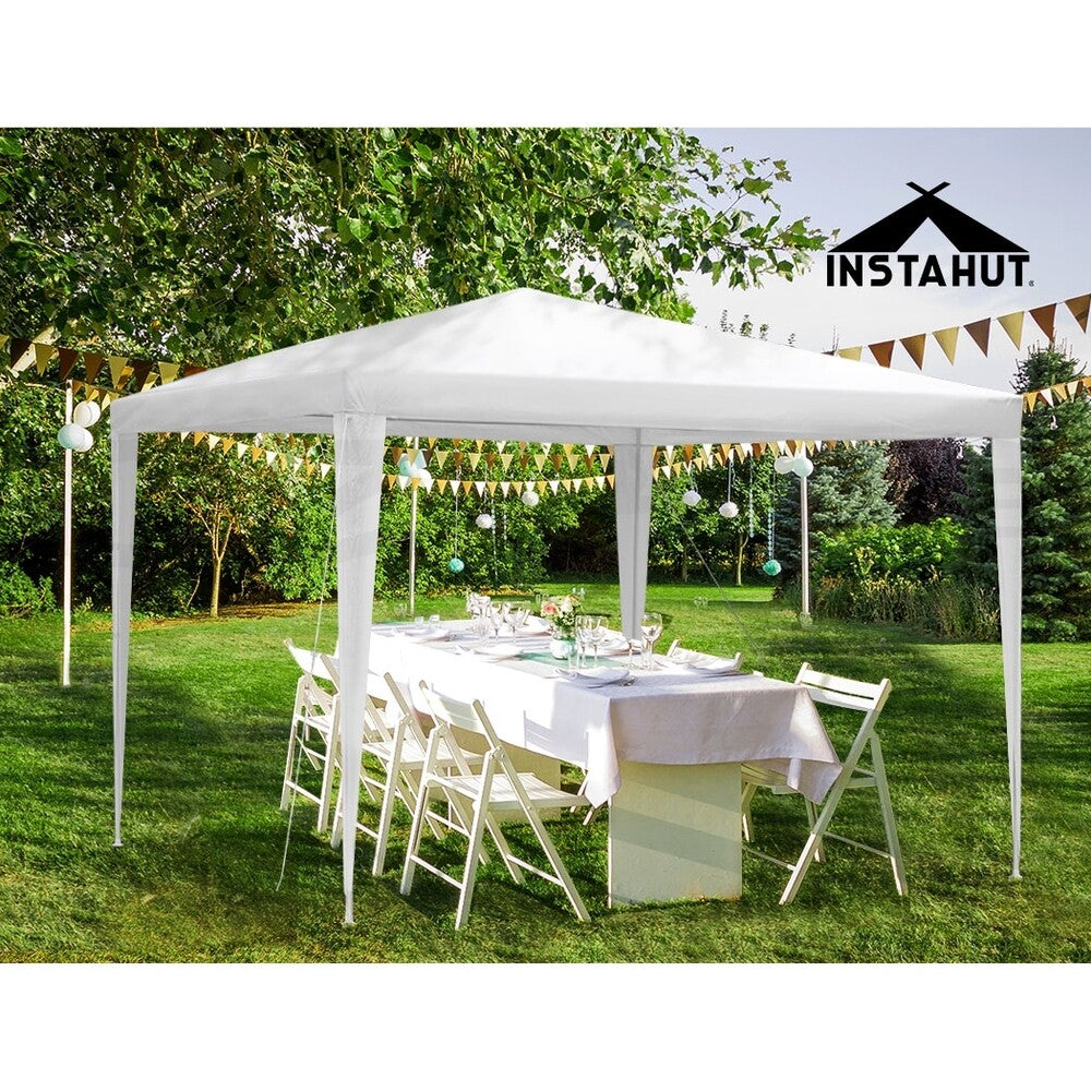 3x3 Gazebo Wedding Party Marquee Tent Outdoor Camping White