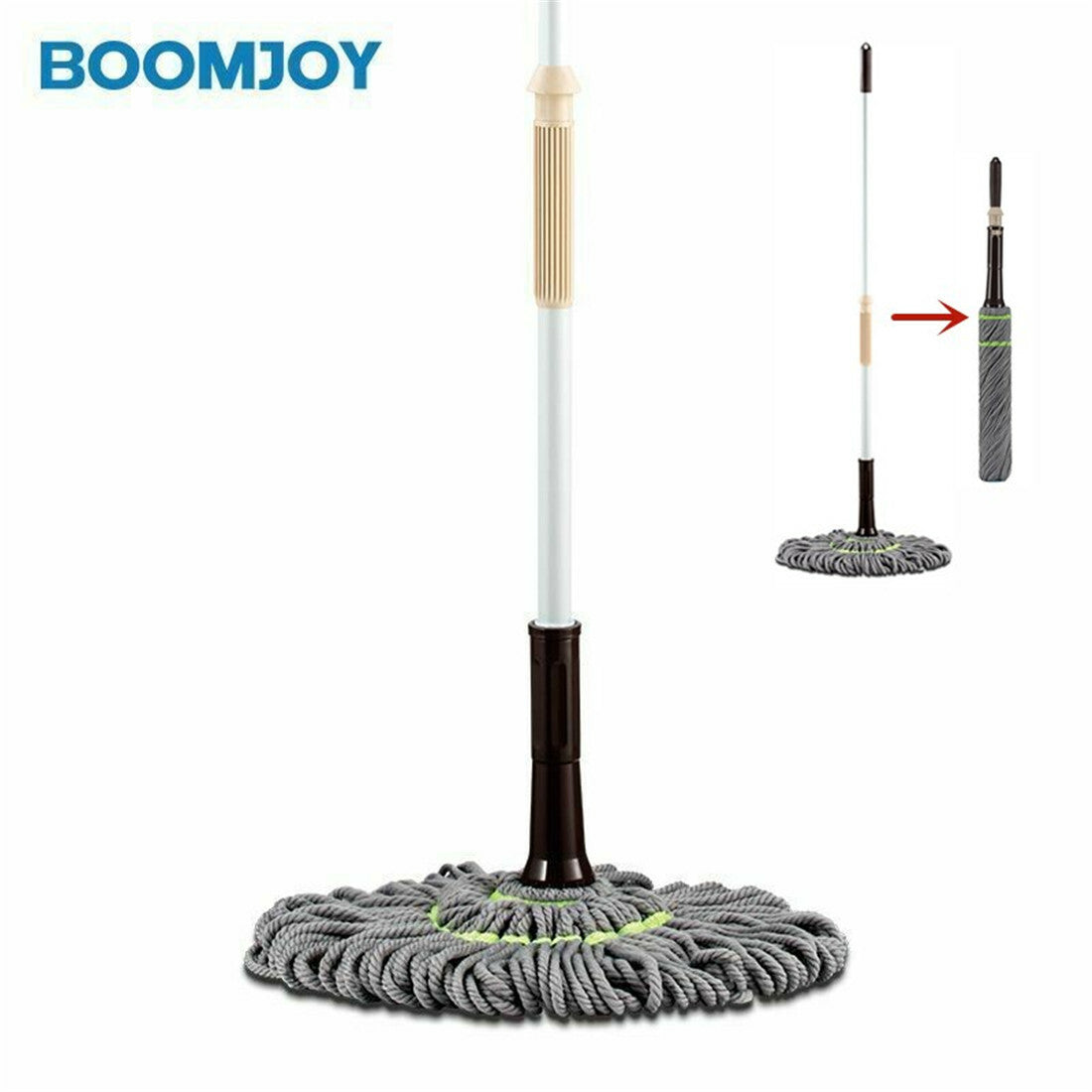 Torque Hands-Free Mop – Microfiber Twisting Mop for Hardwood & Tile