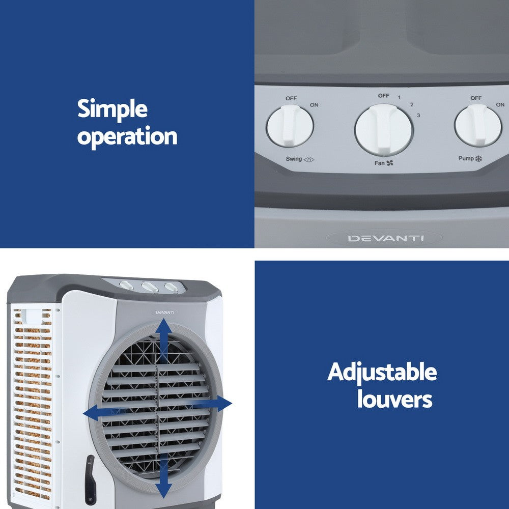 45L Evaporative Air Cooler Industrial Commercial Fan