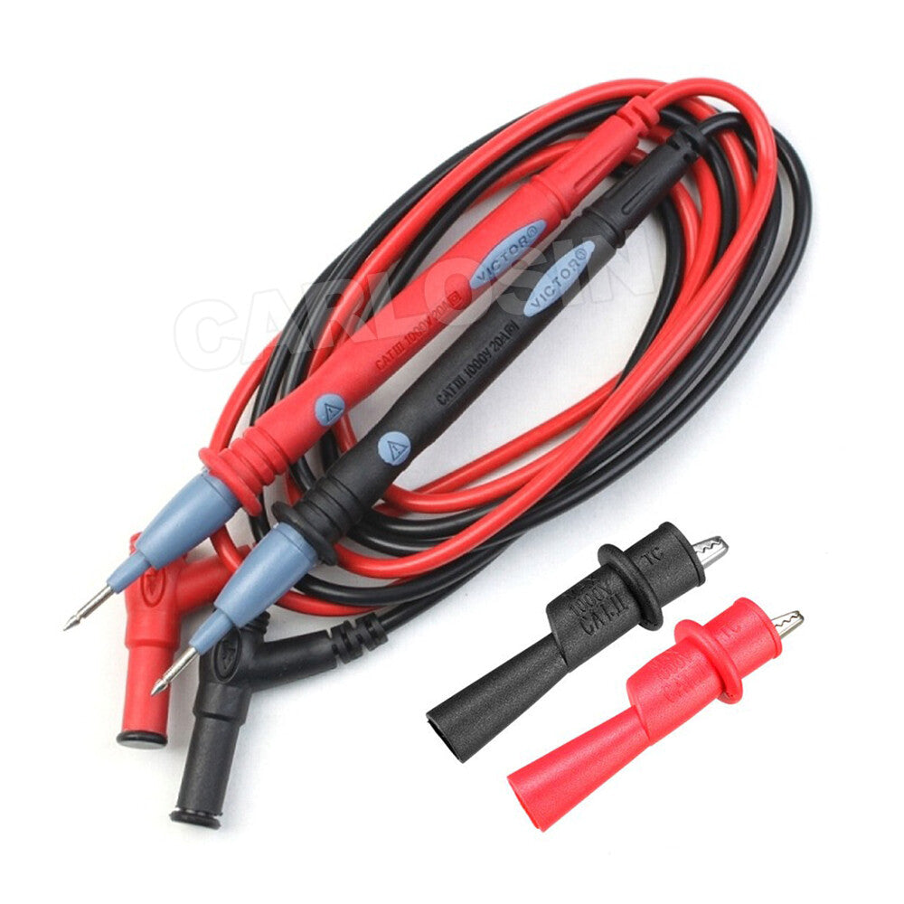 Multimeter Test Leads for Fluke Meter with Alligator Clip Probes 1000V 20A
