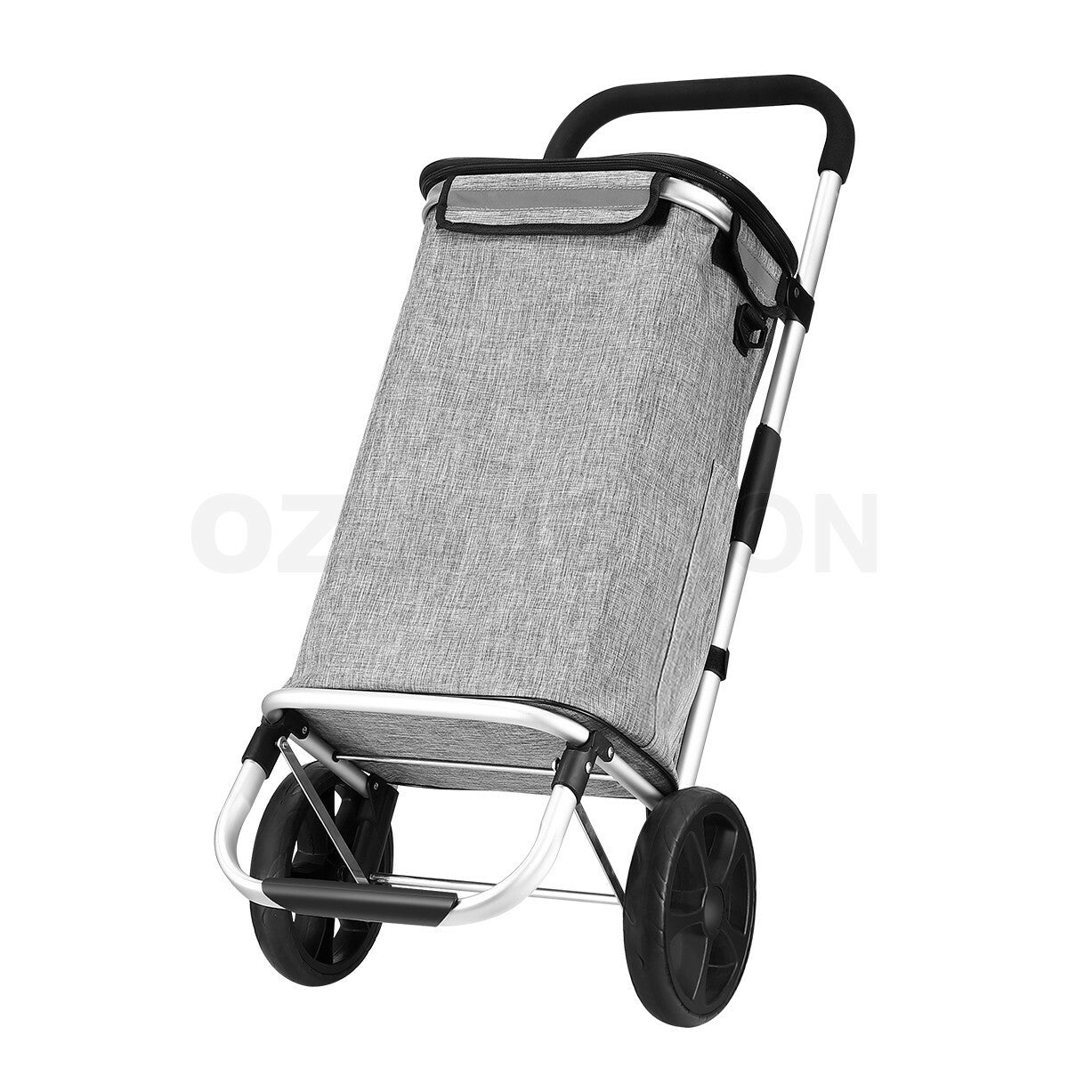 Aluminium Foldable Shopping Trolley Cart with Grocery Storage Bag