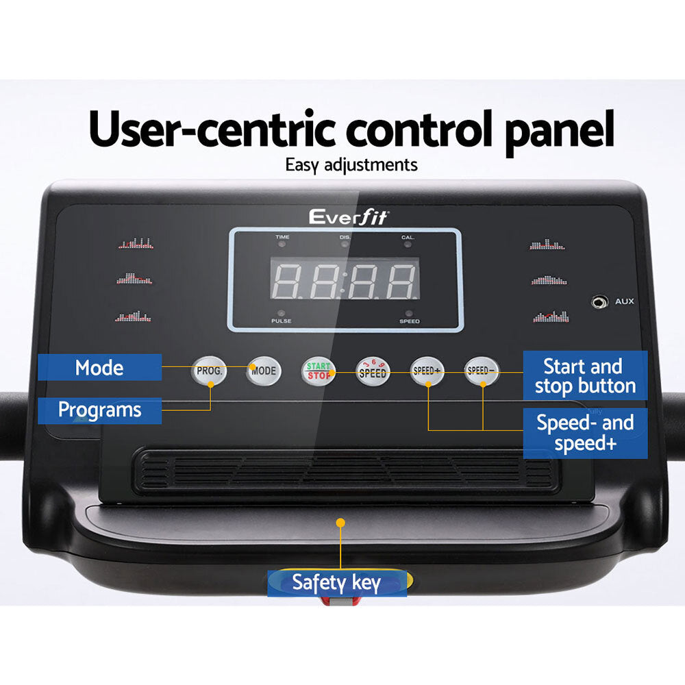 Electric Treadmill Home Gym Fitness Foldable 370mm