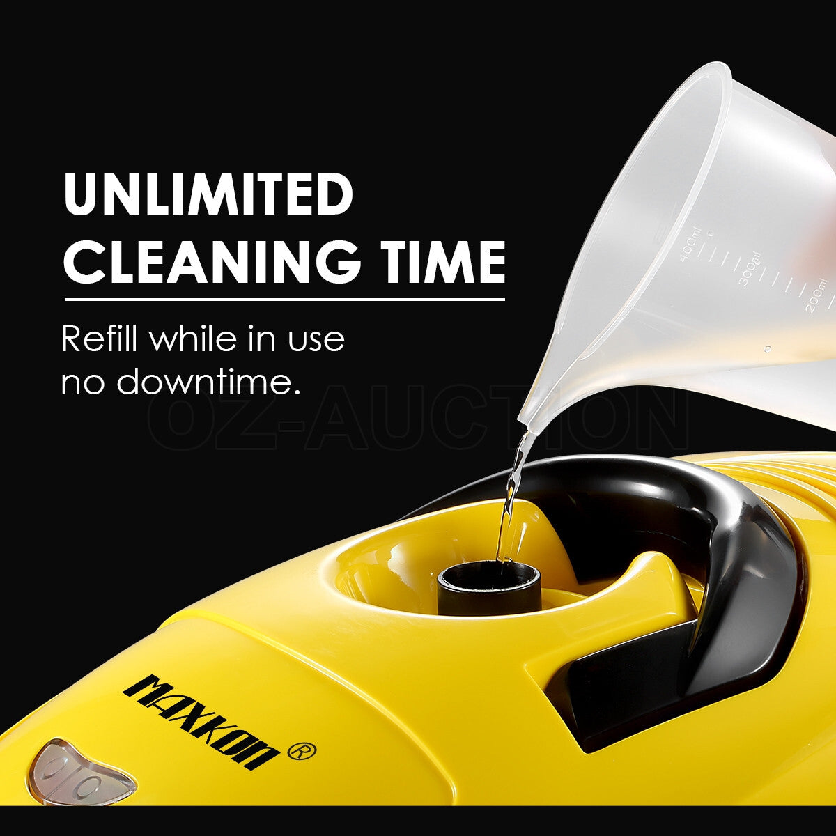 Maxkon 13-in-1 Steam Mop – High Pressure Floor & Carpet Cleaner, 3.4L Dual Tank