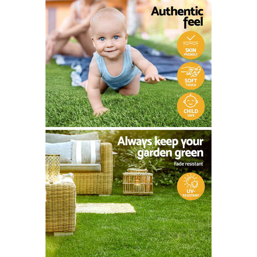 Turf 40mm Artificial Grass Synthetic Lawn 2x5m 4-Colour
