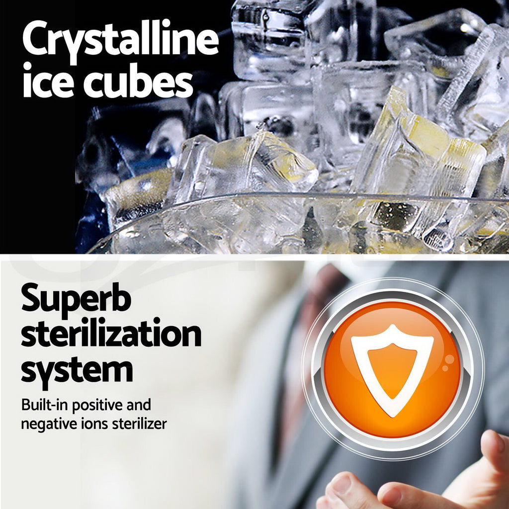 45–60kg Commercial Ice Maker Stainless Steel Ice Cube Machine