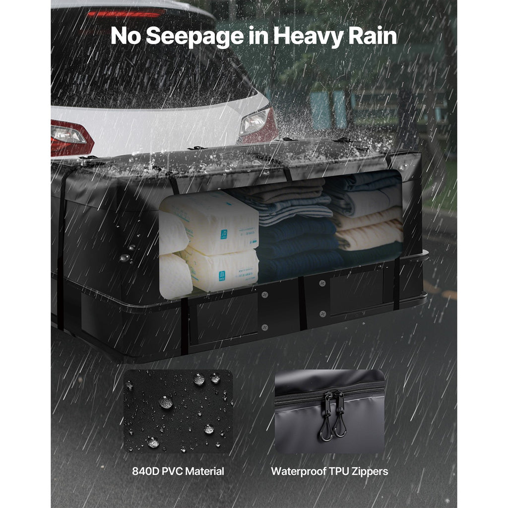 Uimoso Waterproof Hitch Cargo Carrier Bag 118.5 x 51 x 50 cm (12 Cubic Feet)