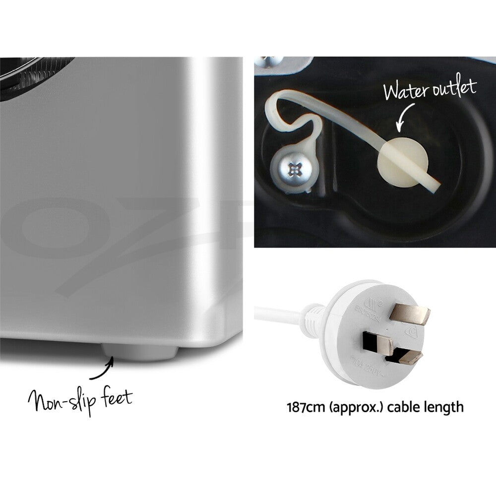 Portable Ice Maker Ice Cube Machine 2L Countertop Silver