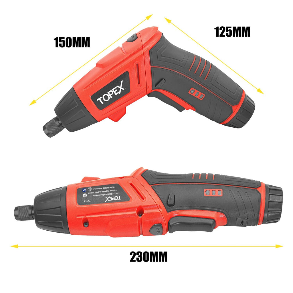 82pc Cordless Electric Screwdriver Set – 4V Max with CRV Bits