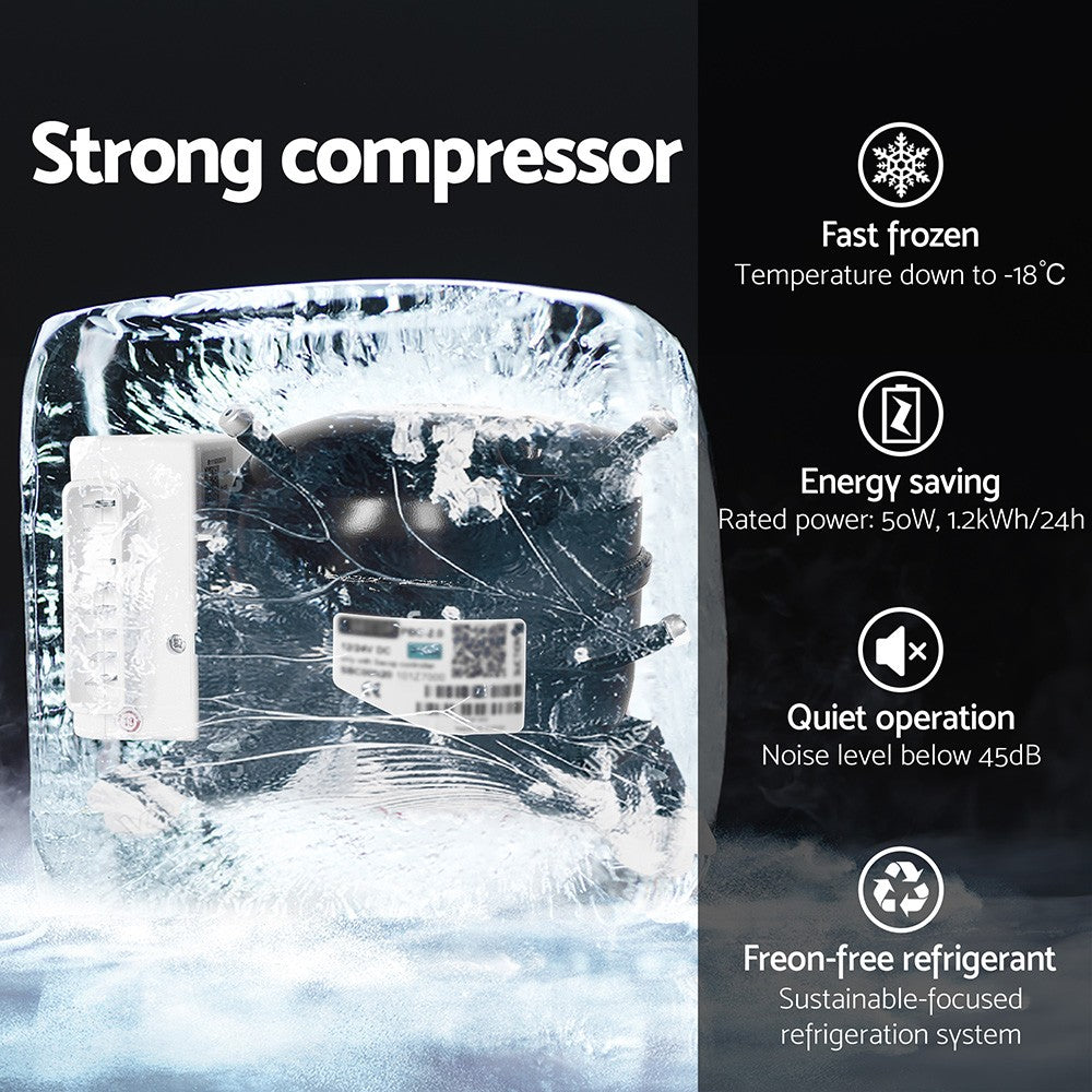 100L Portable Camping Fridge Freezer Upright 12V/24V/240V