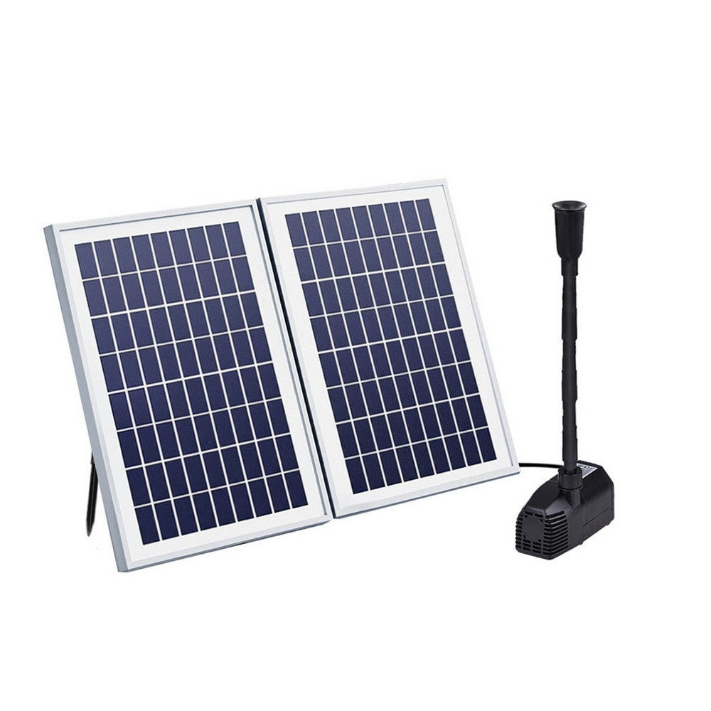Solar Pond Pump Submersible Fountain Kit 1600L/H 2 Panels