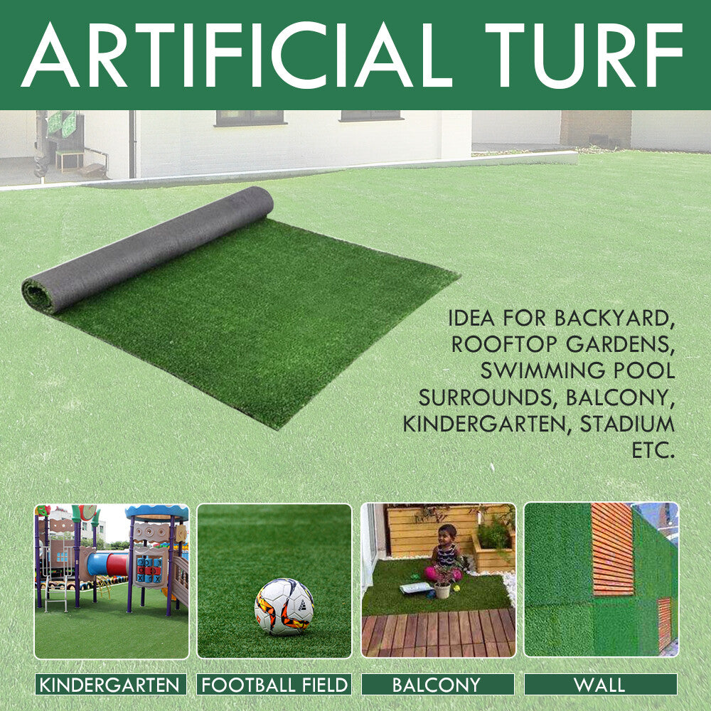 2x5M Artificial Grass – Synthetic Turf Lawn Mat Green Flooring