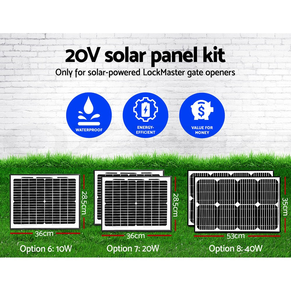 Gate Opener Accessories Remote Solar Panel Keypad Waterproof