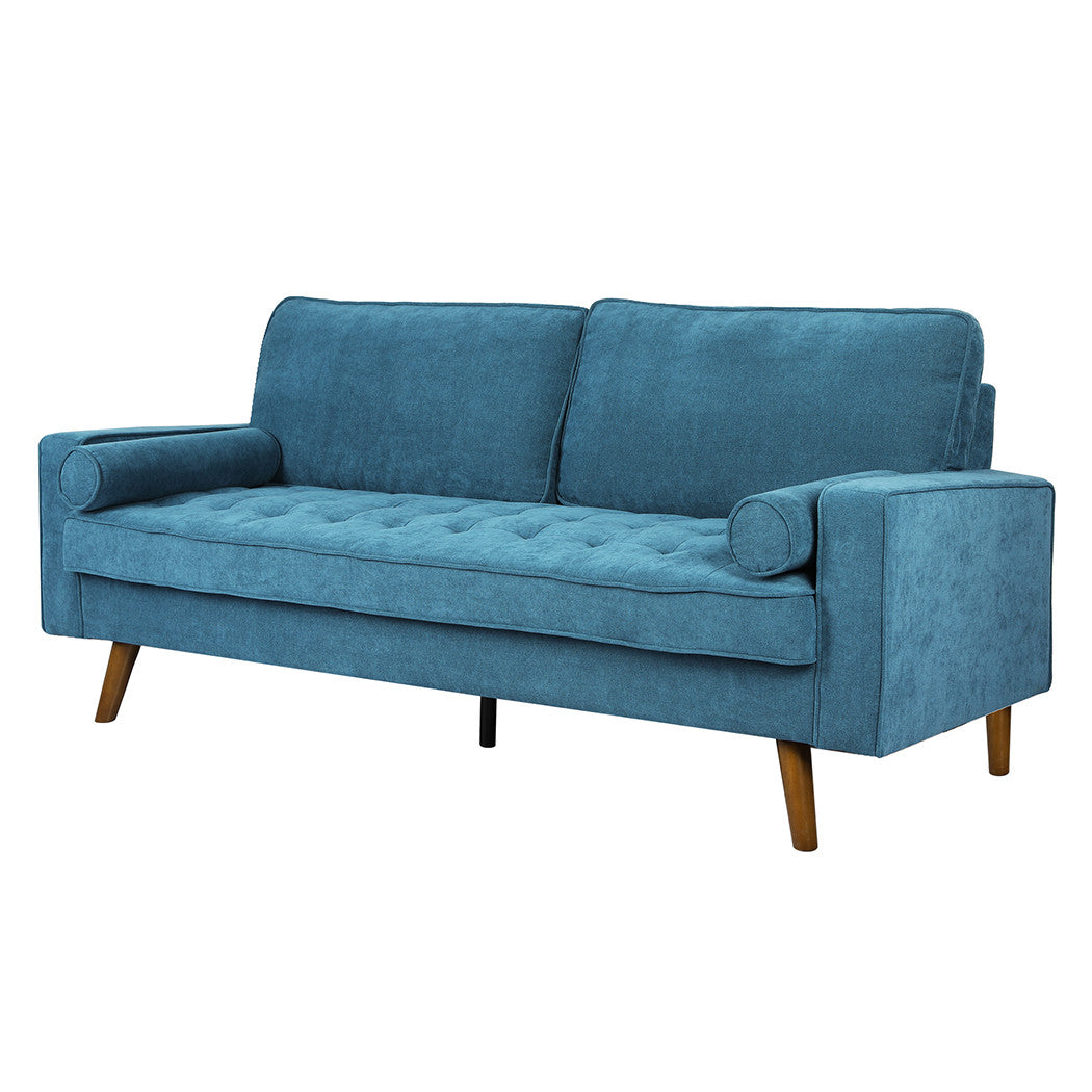 Levede 3-Seater Sofa – Fabric Futon Couch Recliner for Living Room