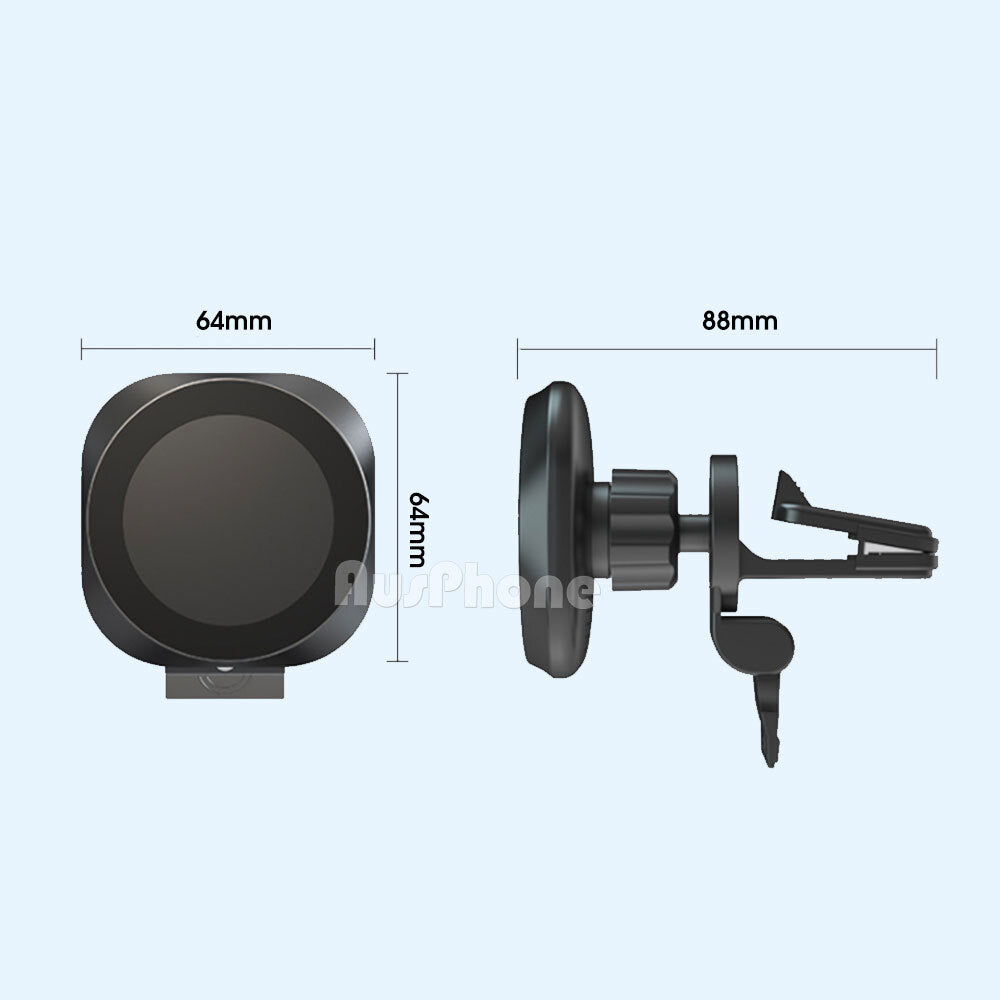 15W Magnetic Car Phone Holder Wireless Charger for MagSafe iPhone
