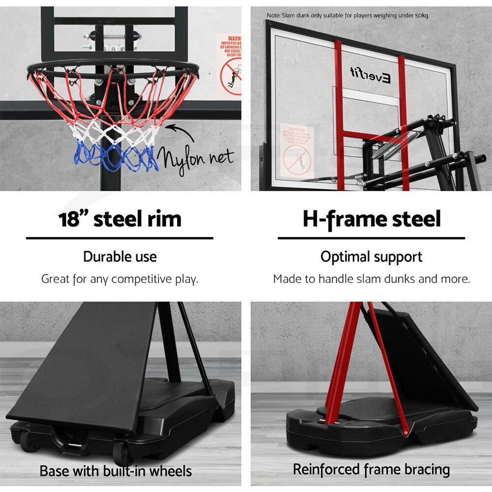 Portable Basketball Hoop Stand Height Adjustable Pro 305