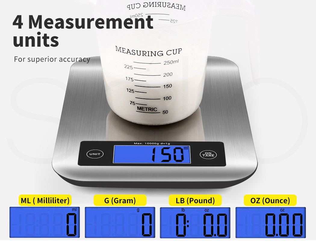 Digital Kitchen Scales – 10kg LCD Food & Postal Balance