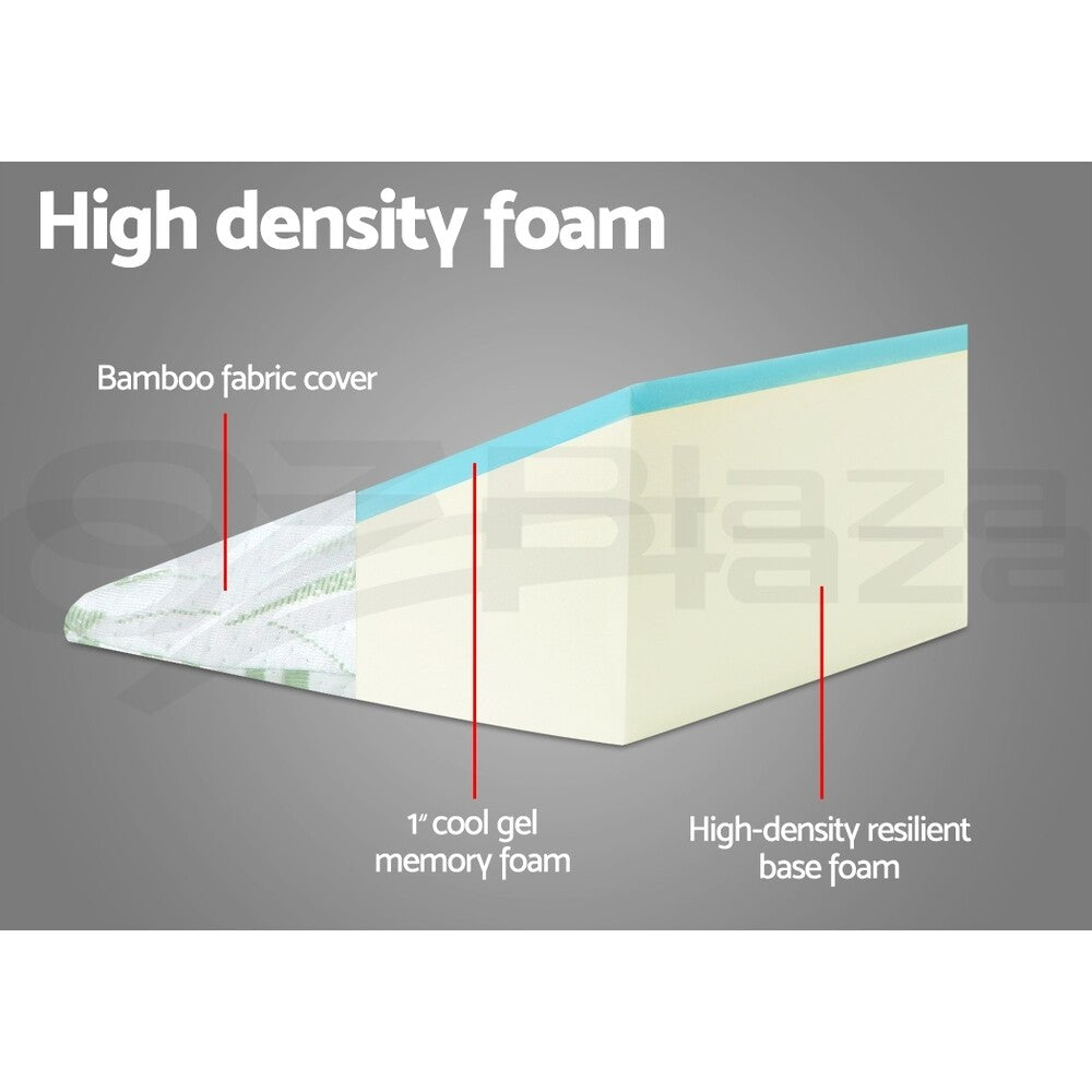 Bedding Memory Foam Wedge Pillow Bamboo Back Support
