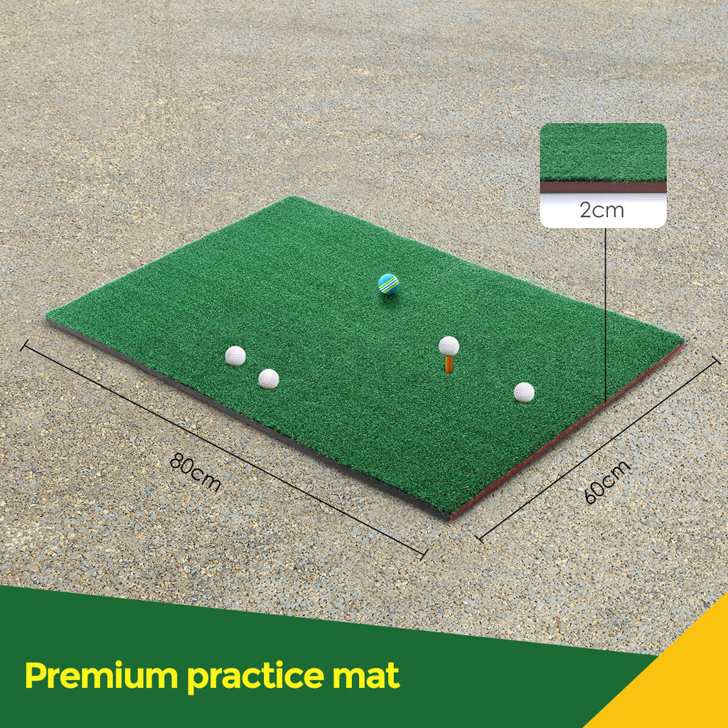 Home Golf Practice Set – Net & Mat for Driving and Chipping