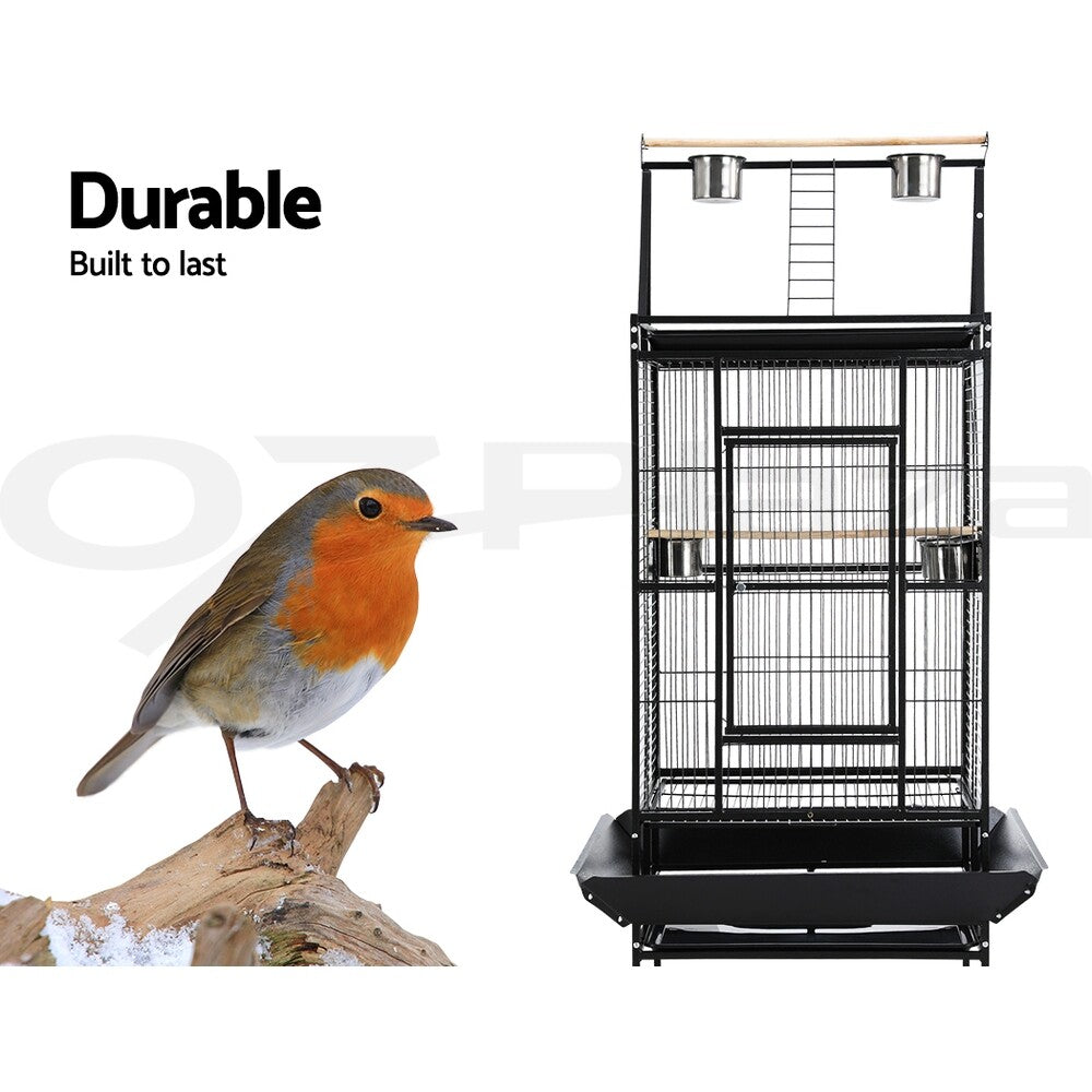 Large Bird Cage Aviary 173cm Travel Stand Budgie Parrot Toys