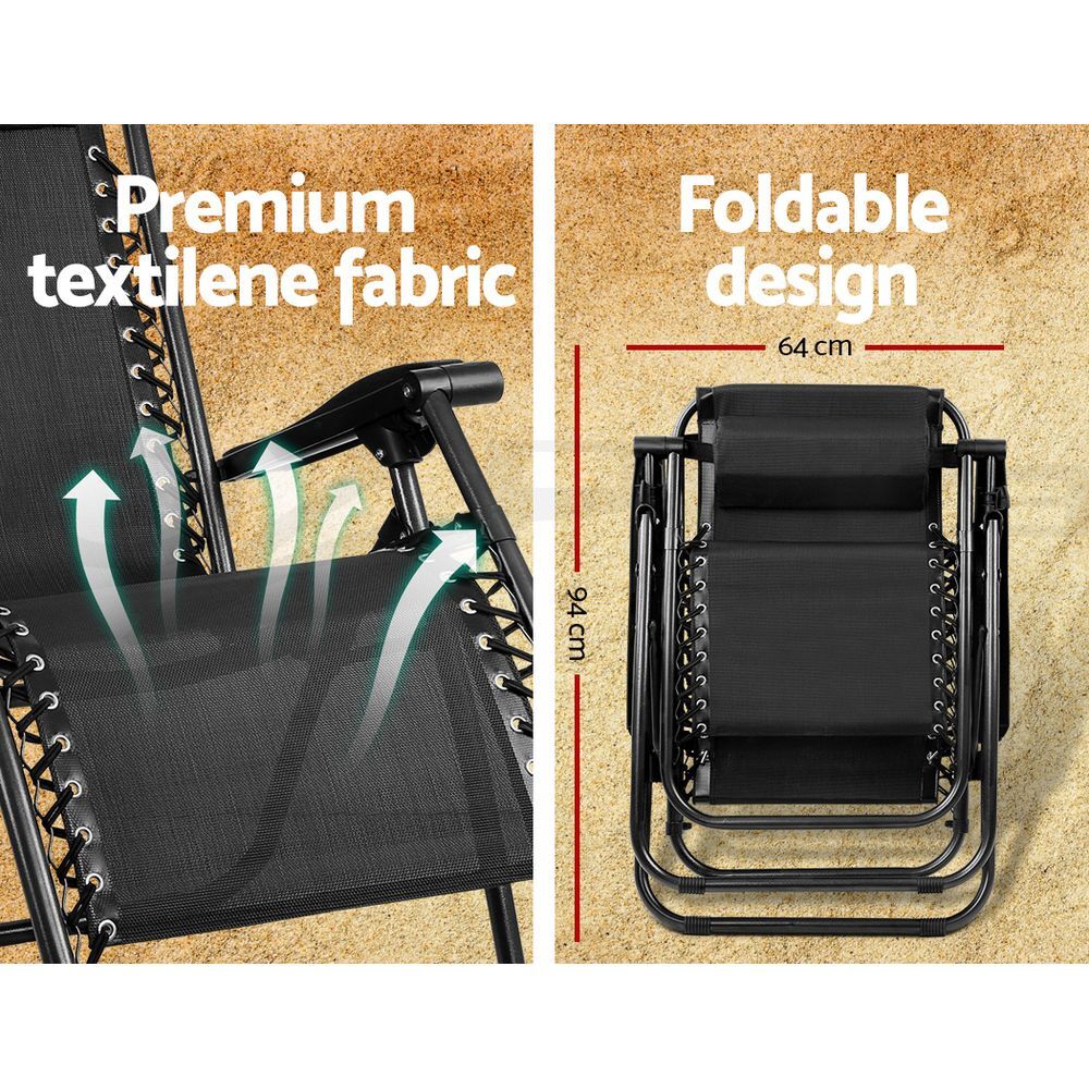 Zero Gravity Sun Lounge Chair Outdoor Folding Recliner