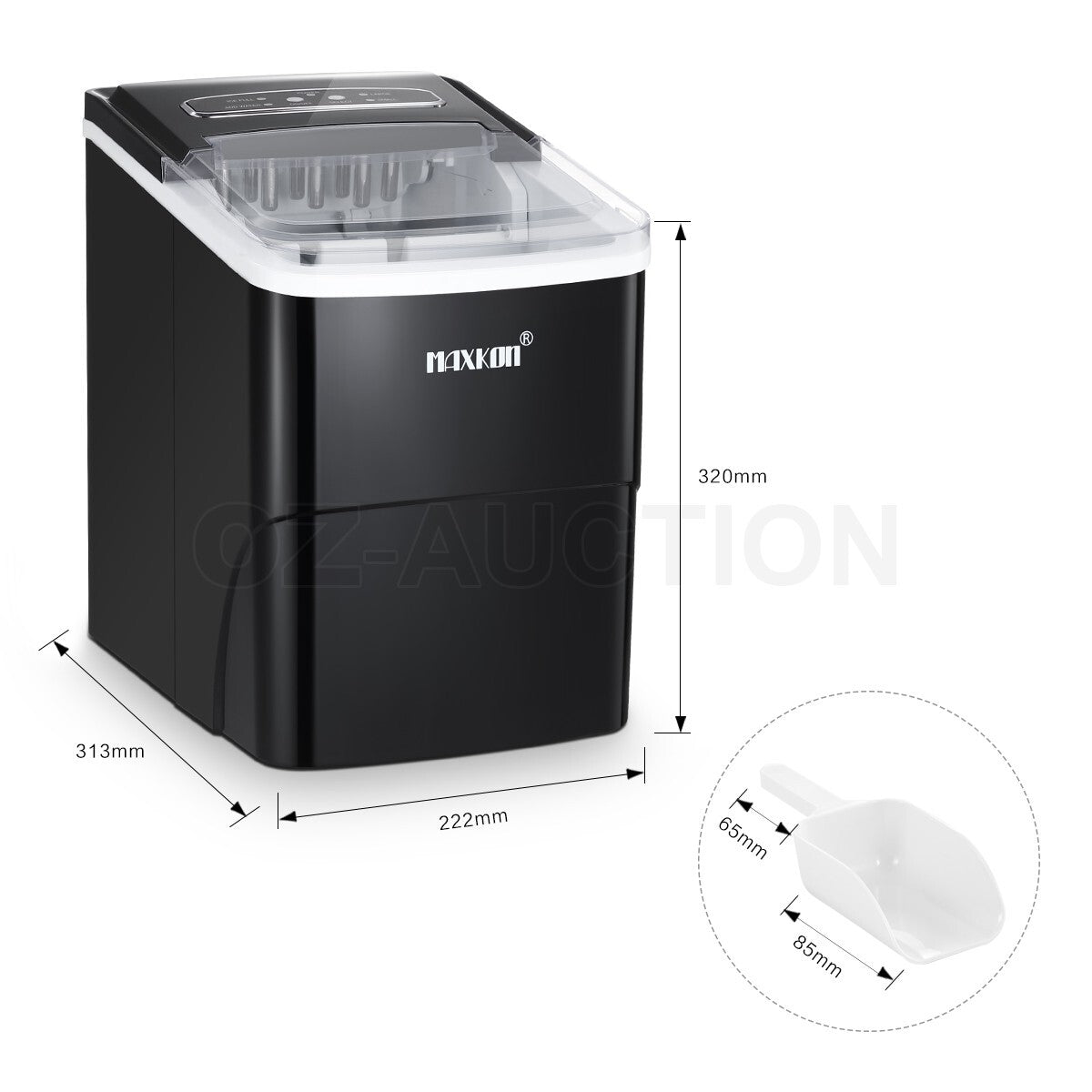 MAXKON 12KG Ice Maker Machine Countertop Commercial 2L Tank