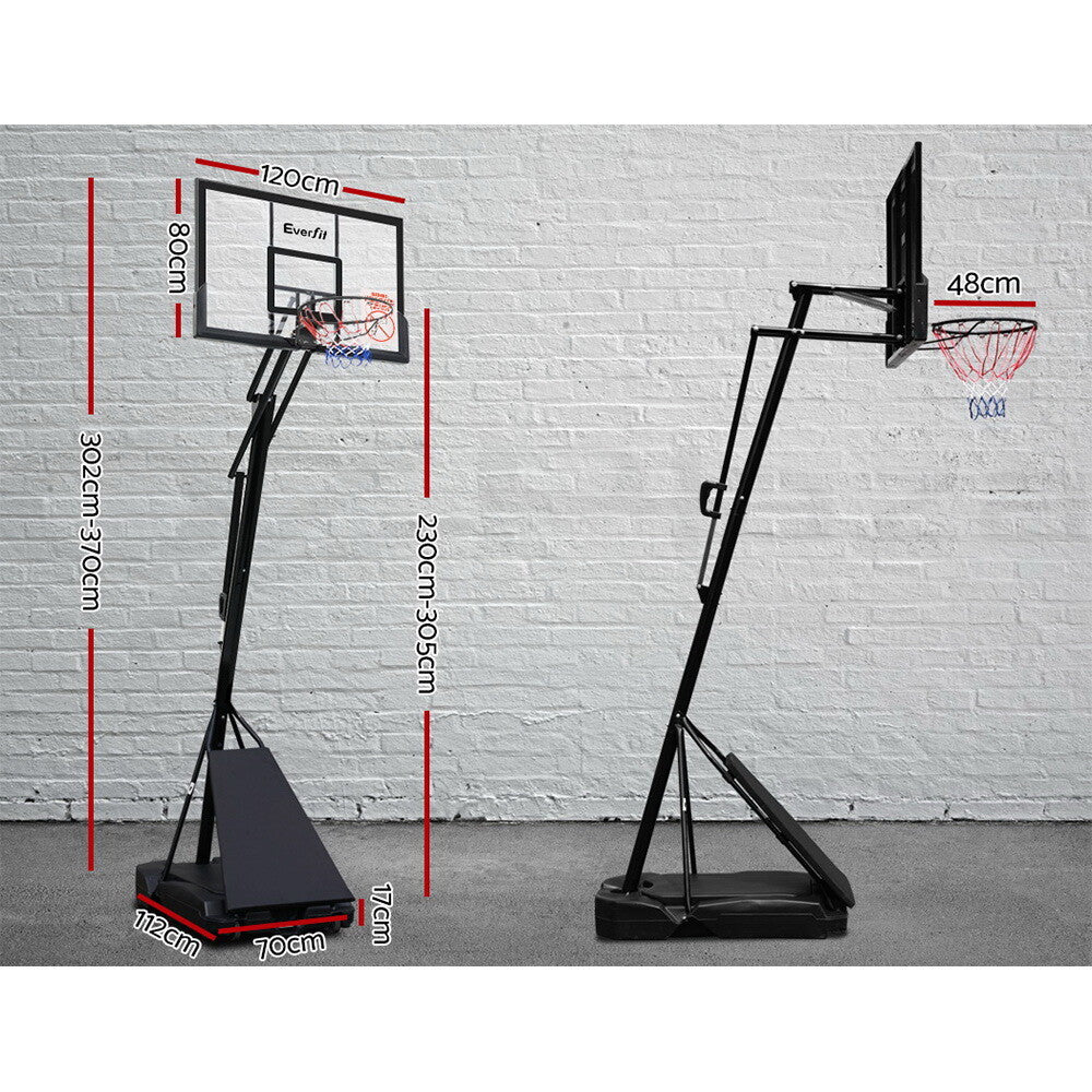 Portable Basketball Hoop Stand Height Adjustable Pro 305