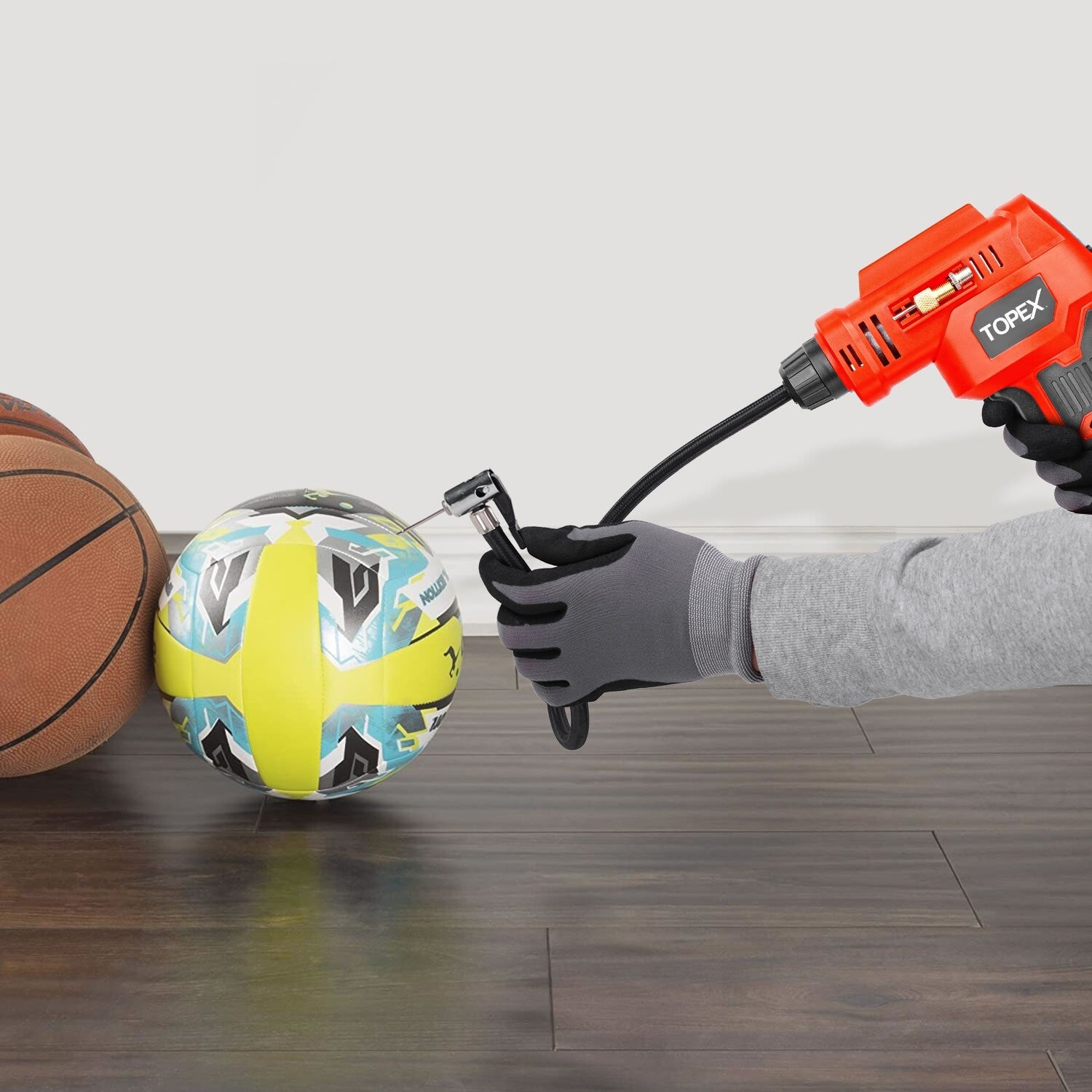 20V Cordless Car Air Compressor – Tyre Inflator with Digital Gauge & LED