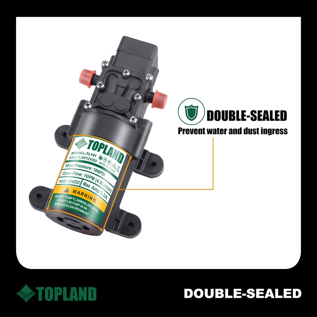 12V Caravan/Boat Water Pump – High Pressure Self-Priming