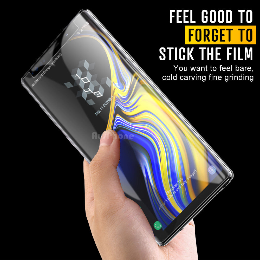 NUGLAS Full Coverage Tempered Glass Screen Protector for Samsung
