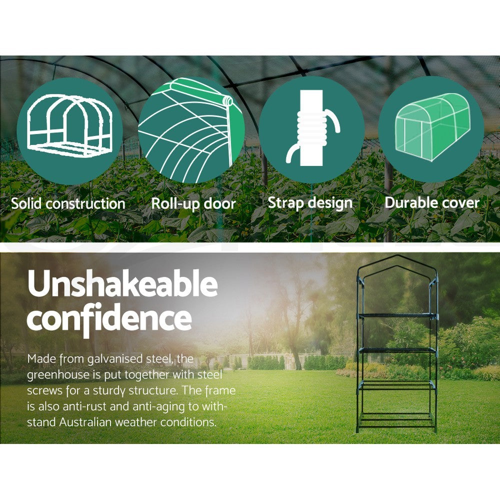 Mini Greenhouse 4 Tier Garden Bed Planter Box