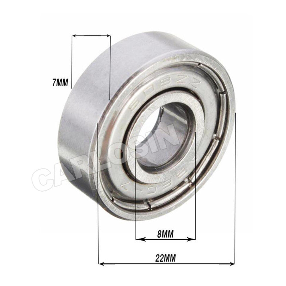 10–30X 608ZZ Ball Bearings ABEC-5 for Skateboard 3D Printer