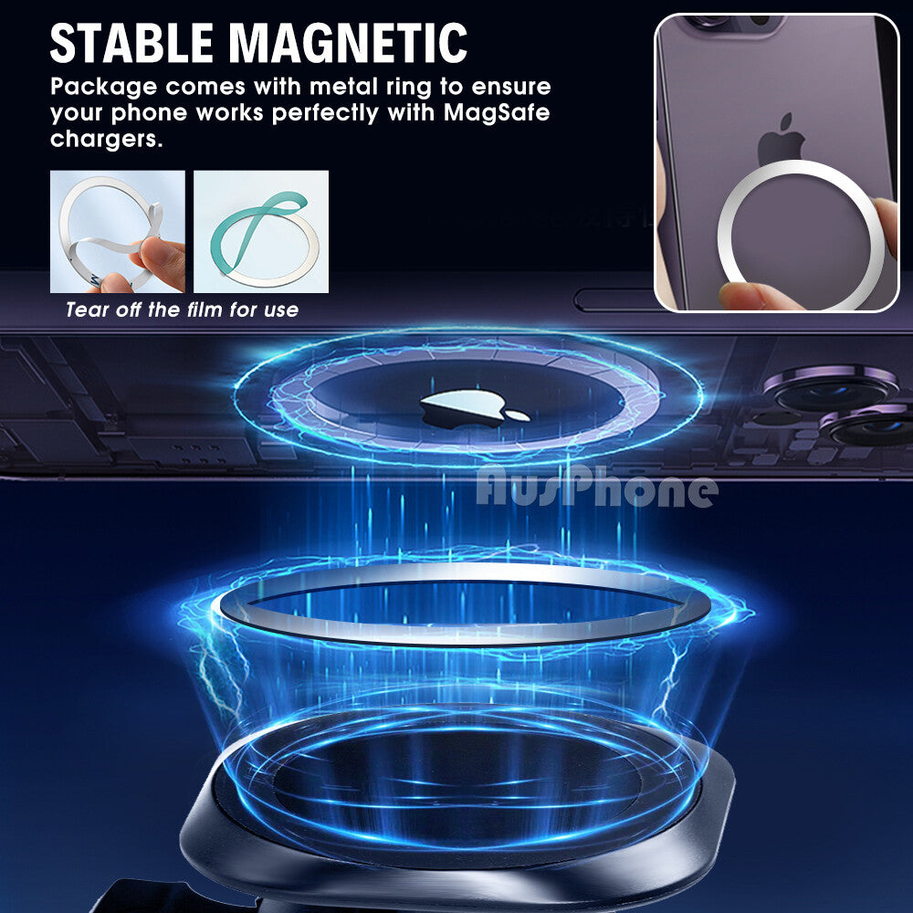 15W Magnetic Car Phone Holder Wireless Charger for MagSafe iPhone