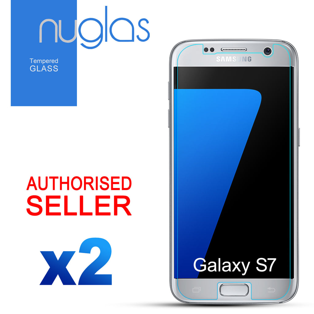 NUGLAS Full Coverage Tempered Glass Screen Protector for Samsung