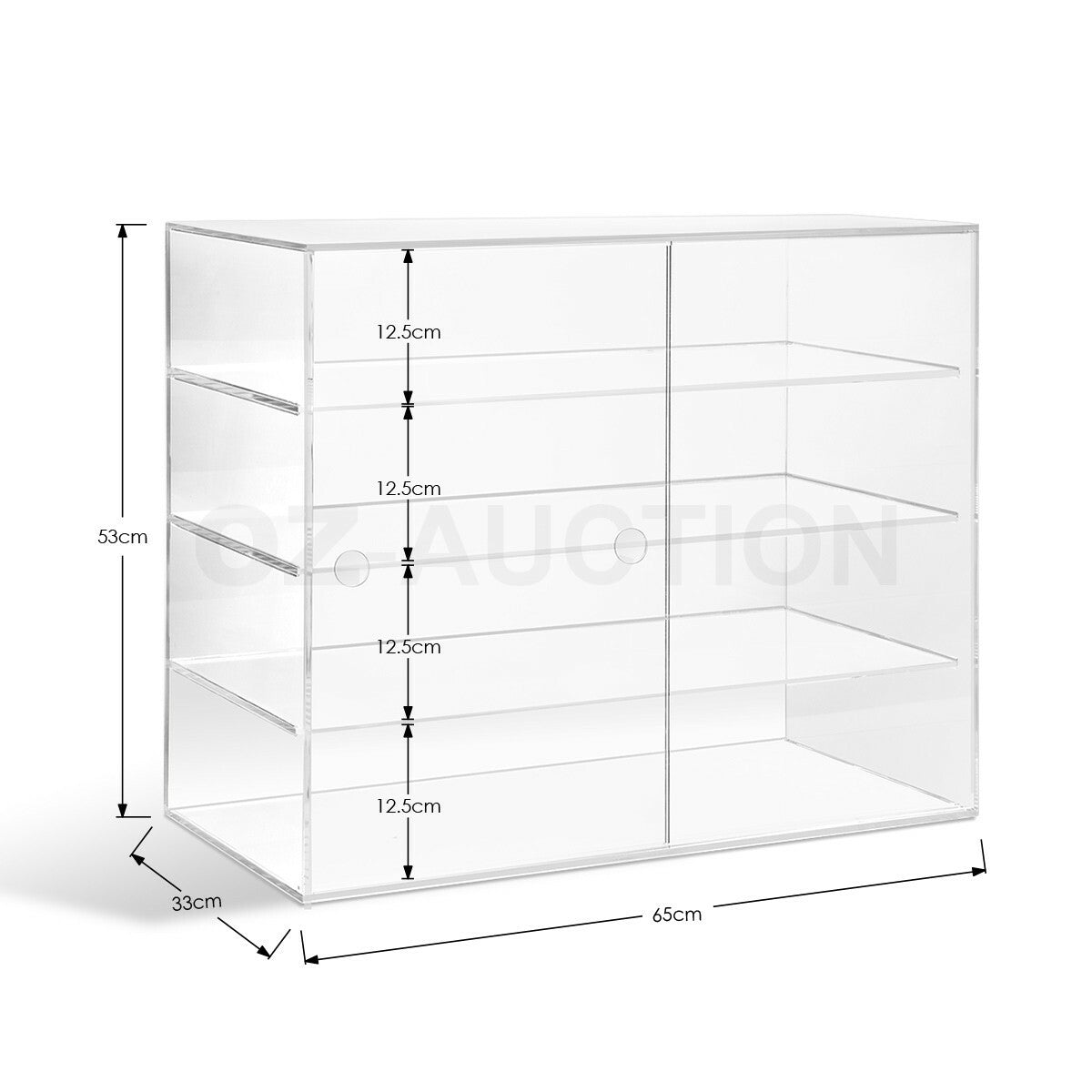 Acrylic 4-Tier Bakery Display Cabinet – Cakes, Donuts & Pastries, 5mm