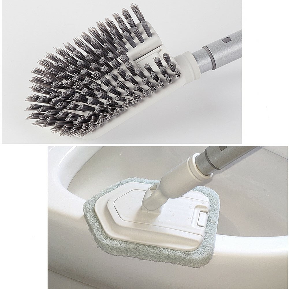 Adjustable Long Handle Floor Brush – Cleaning Tub, Tiles & Glass Walls