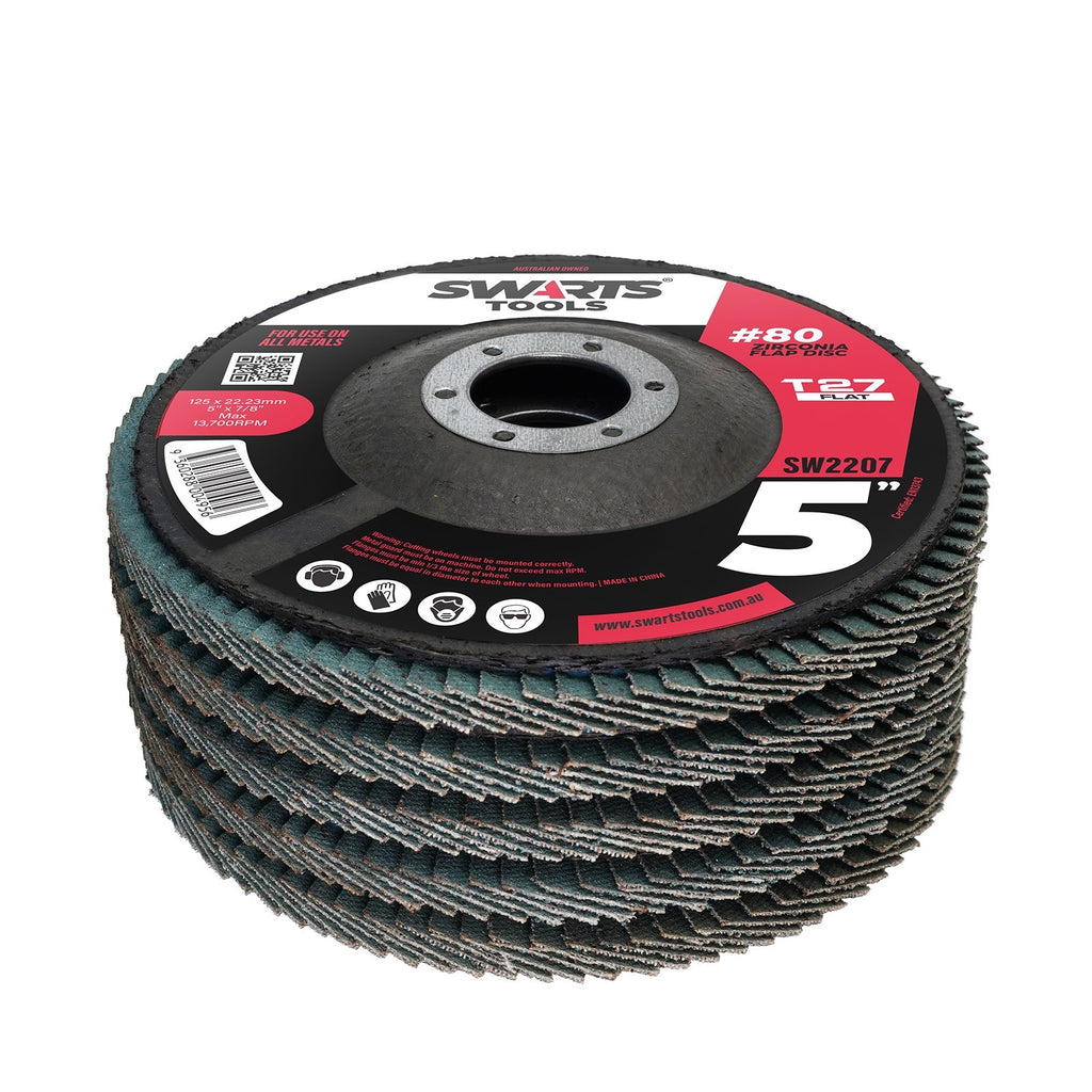 5" 125mm Zirconia Flap Disc – Grinder Sanding Disk for Metal