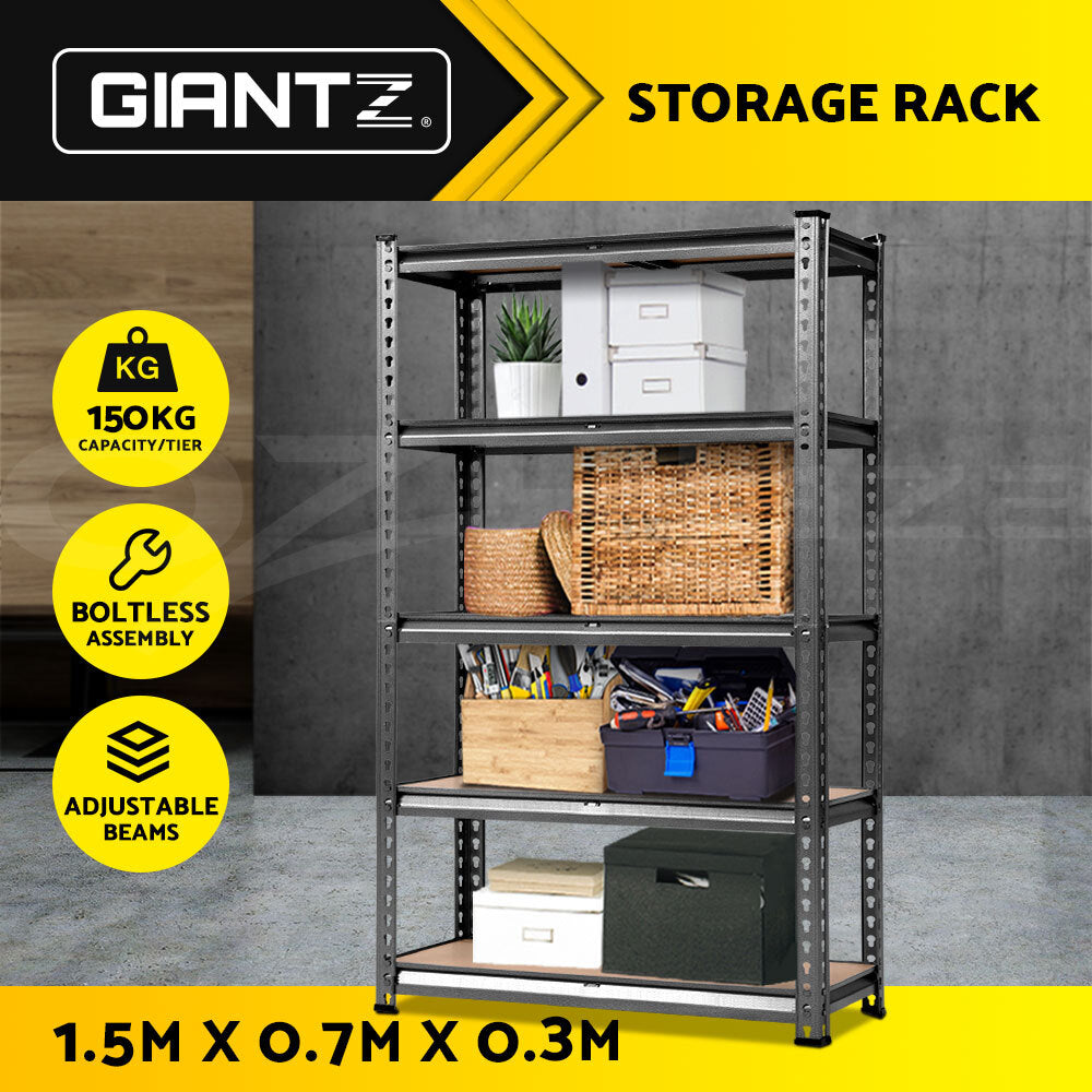 OVCN 1.5M Garage Shelving Warehouse Rack Storage Steel