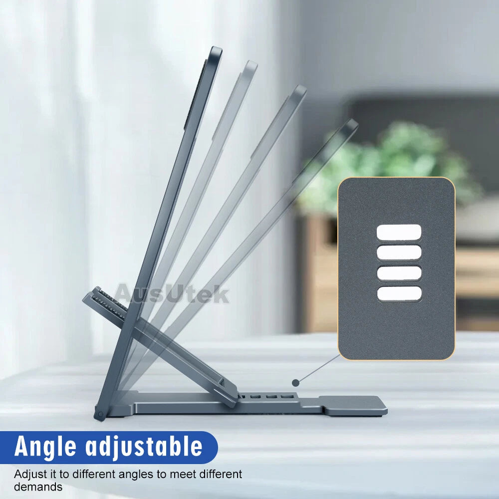 Adjustable Folding Desk Mobile Phone Stand Mount Holder For iPhone iPad Tablet