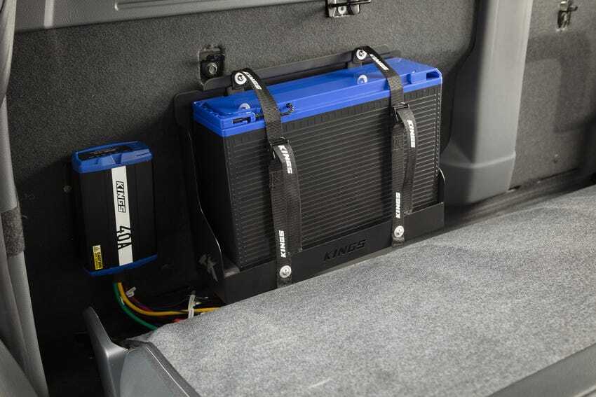 Kings 12V 100Ah Deep Cycle Slimline Lithium Battery + Battery Tray Slim
