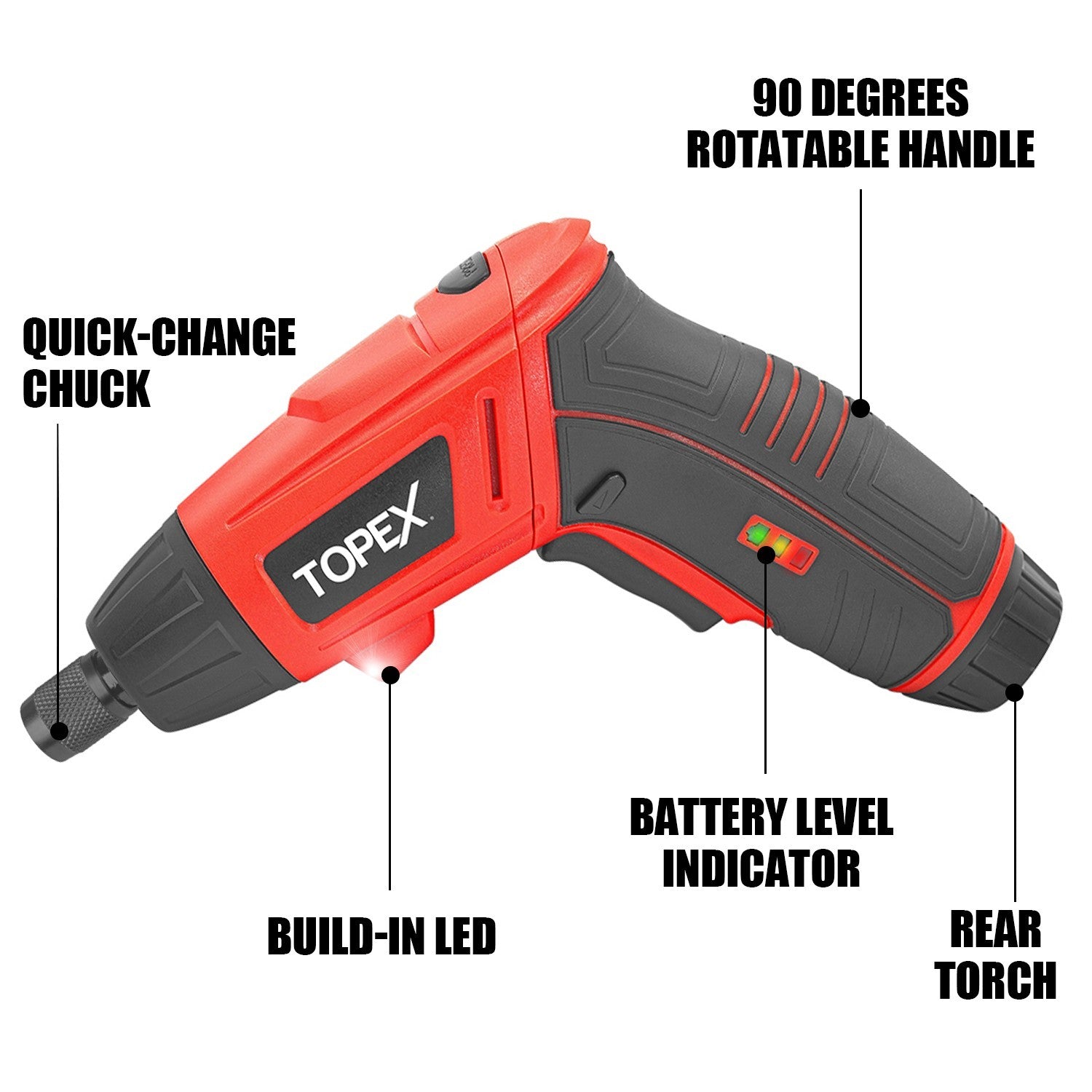 82pc Cordless Electric Screwdriver Set – 4V Max with CRV Bits